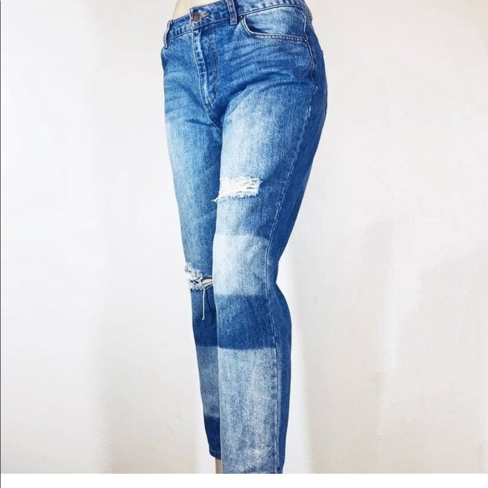 Life in progress distressed boyfriend jeans size27